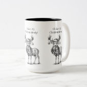 Tasse 2 Couleurs Oh cerf, c'est déjà Noël ! (Devant droit)