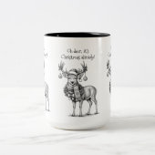 Tasse 2 Couleurs Oh cerf, c'est déjà Noël ! (Centre)