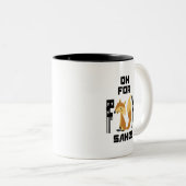 Tasse 2 Couleurs Oh Pour Fox Sake Funny Fox Joke (Devant droit)