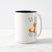 Tasse 2 Couleurs Oh pour l'amour de Fox (Devant droit)