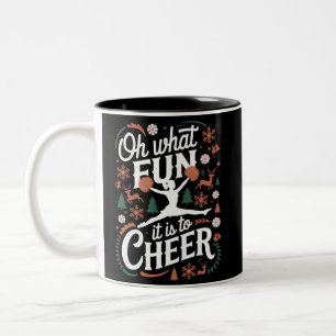 Tasse 2 Couleurs Oh Quelle Joie De Soutenir Noël De Cheerleading La