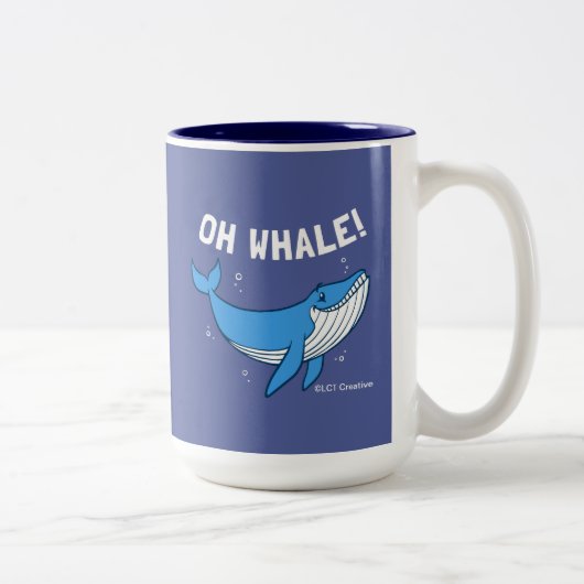 Tasse 2 Couleurs Oh Whale (Droit)