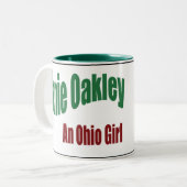 Tasse 2 Couleurs Ohio Girl, Annie Oakley (Devant gauche)