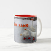 Tasse 2 Couleurs Oie blanche (Devant droit)