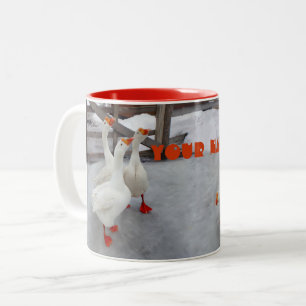 Tasse 2 Couleurs Oie blanche