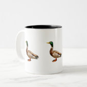 Tasse 2 Couleurs oie de canard de canard (Devant gauche)