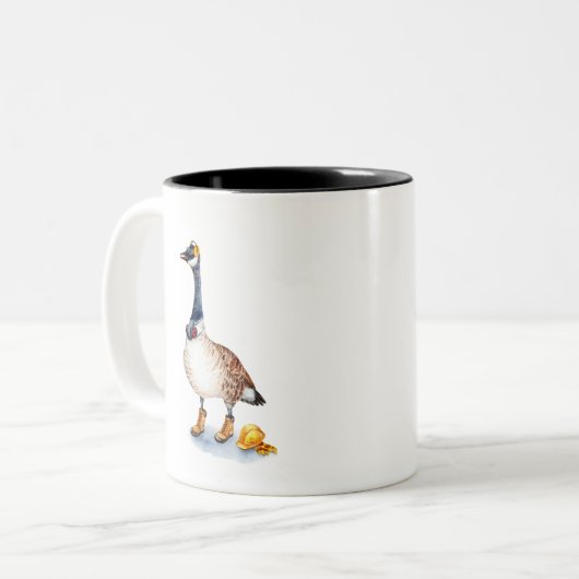 Tasse 2 Couleurs Oie de sécurité (Devant gauche)