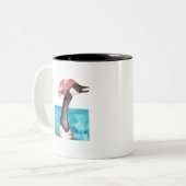 Tasse 2 Couleurs Oie du Canada dans une Toque (Devant gauche)