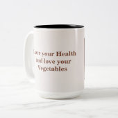 Tasse 2 Couleurs Oignons et cukes (Devant gauche)