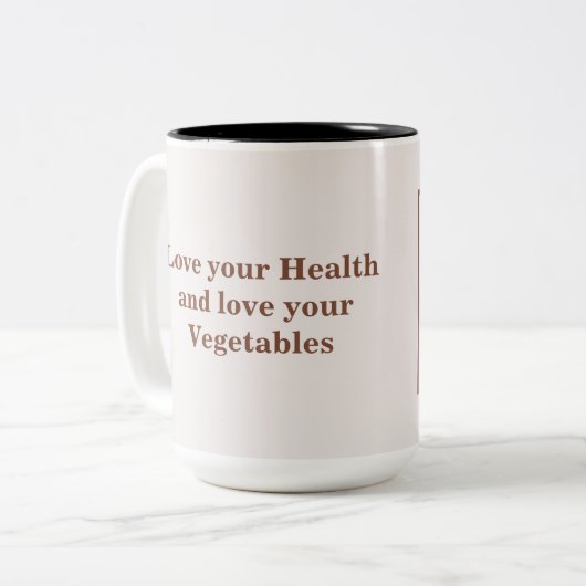 Tasse 2 Couleurs Oignons et cukes (Devant gauche)