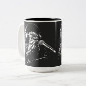 Tasse 2 Couleurs Oiseau chanteur (Devant gauche)
