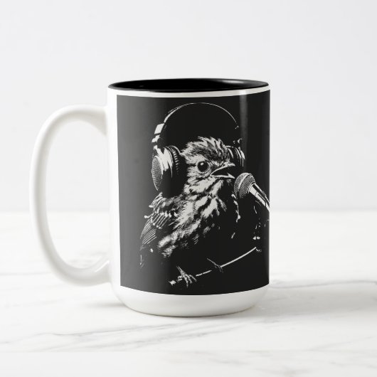 Tasse 2 Couleurs Oiseau chanteur (Gauche)