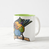 Tasse 2 Couleurs Oiseau d'abeilles (Devant droit)
