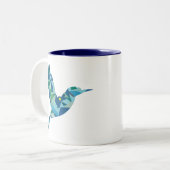 Tasse 2 Couleurs Oiseau de couleur géométrique (Devant gauche)
