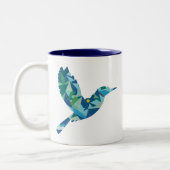 Tasse 2 Couleurs Oiseau de couleur géométrique (Gauche)