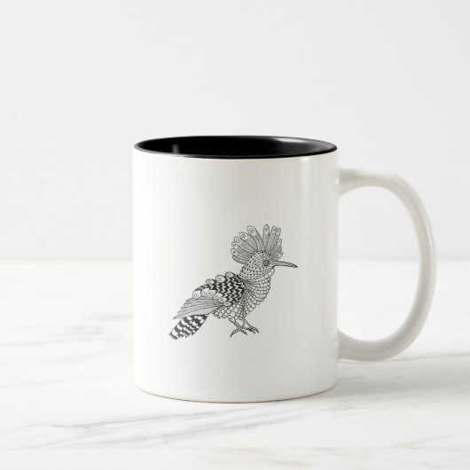 Tasse 2 Couleurs Oiseau de style (Droit)