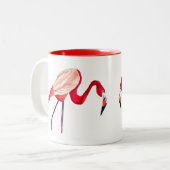 Tasse 2 Couleurs Oiseau d'oranger flamand (Devant gauche)