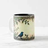 Tasse 2 Couleurs Oiseau et Papillon (Devant gauche)