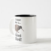 Tasse 2 Couleurs Oiseau Kiwi (Devant gauche)