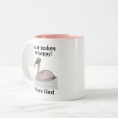 Tasse 2 Couleurs Oiseau pélican (Devant gauche)