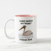 Tasse 2 Couleurs Oiseau pélican (Gauche)