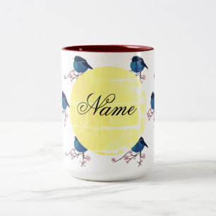 Tasse 2 Couleurs Oiseau printanier