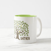 Tasse 2 Couleurs Oiseaux de brume forestier (Devant droit)