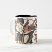 Tasse 2 Couleurs Oiseaux de cacao à bec noir (Devant gauche)