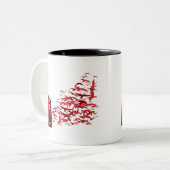 Tasse 2 Couleurs Oiseaux de haut-parleur (Devant gauche)