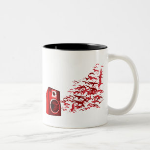 Tasse 2 Couleurs Oiseaux de haut-parleur