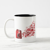 Tasse 2 Couleurs Oiseaux de haut-parleur (Gauche)