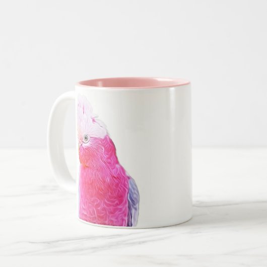 Tasse 2 Couleurs Oiseaux de perroquets lumineux (Devant gauche)