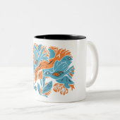 Tasse 2 Couleurs Oiseaux d'élevage enchevêtrés TWArt 12-pop (Devant droit)