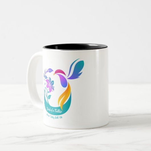 Tasse 2 Couleurs Oiseaux d'une plume (Devant gauche)