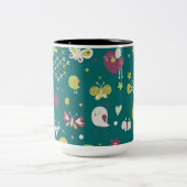 Tasse 2 Couleurs Oiseaux et papillons (Centre)