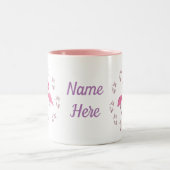 Tasse 2 Couleurs Oiseaux Flamants roses roses (Centre)