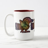 Tasse 2 Couleurs Oiseaux mayas antiques (Gauche)