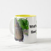 Tasse 2 Couleurs Oiseaux un gazouillement (Devant gauche)