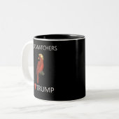 Tasse 2 Couleurs Oiseaux Watchers Love Trump (Devant gauche)