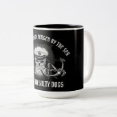 TASSE 2 COULEURS OKINAWA CHIENS SALTY (Devant droit)