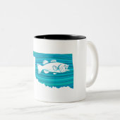 Tasse 2 Couleurs Oklahoma Wave Fishing (Devant droit)