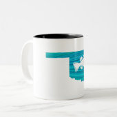 Tasse 2 Couleurs Oklahoma Wave Fishing (Devant gauche)