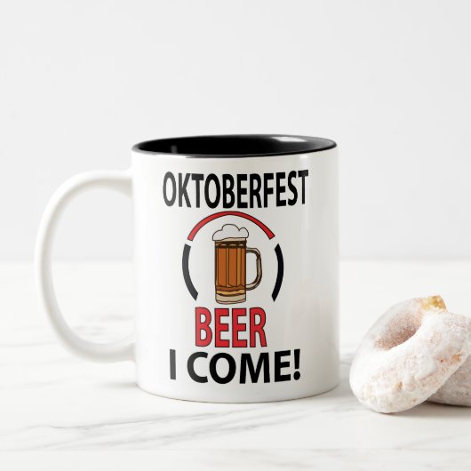 Tasse 2 Couleurs Oktoberfest Beer Festival Funny Oktoberfest (Avec donut)