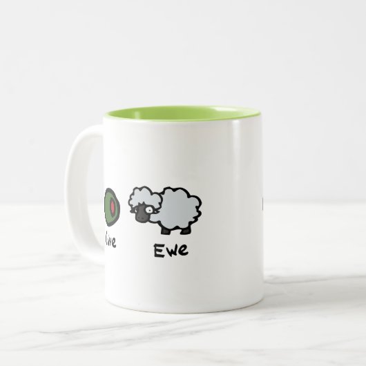 Tasse 2 Couleurs Olive Ewe (Devant gauche)