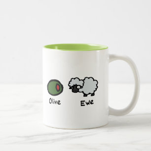 Tasse 2 Couleurs Olive Ewe