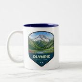 Tasse 2 Couleurs Olympic National Park Shield (Gauche)