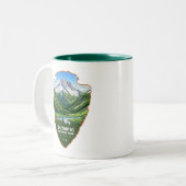 Tasse 2 Couleurs Olympic National Park Washington Arrowhead (Devant gauche)