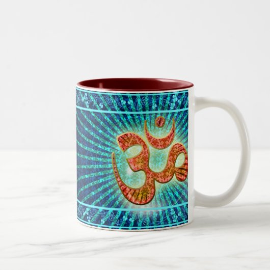 Tasse 2 Couleurs OM - l'Omkara sacrée (Droit)