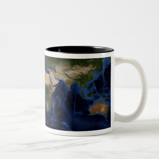 Tasse 2 Couleurs Ombrage topographique et bathymétrique de la terre (Droit)