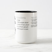 Tasse 2 Couleurs Omelette de 3 minutes dans une recette de viande — (Centre)